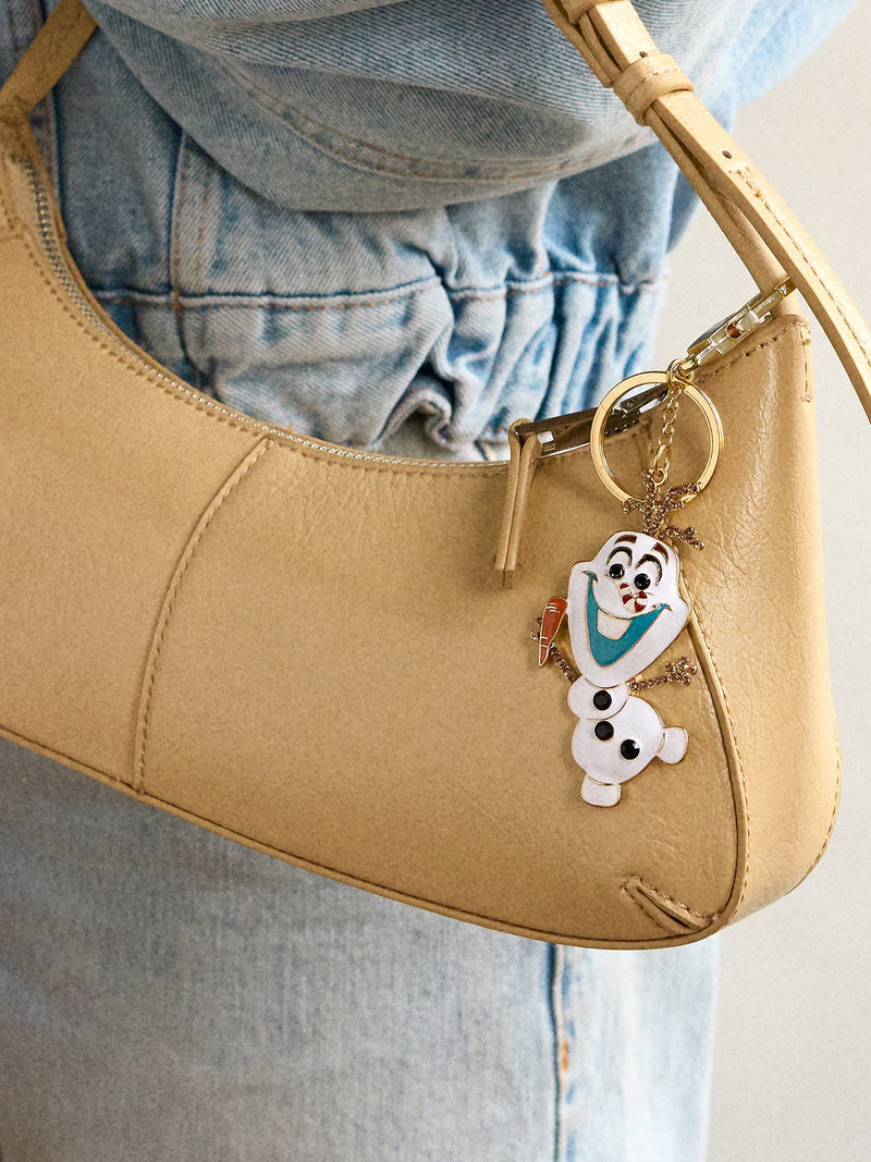 BaubleBar Disney Frozen Olaf Bag Charm - White - 
    Disney keychain
  
