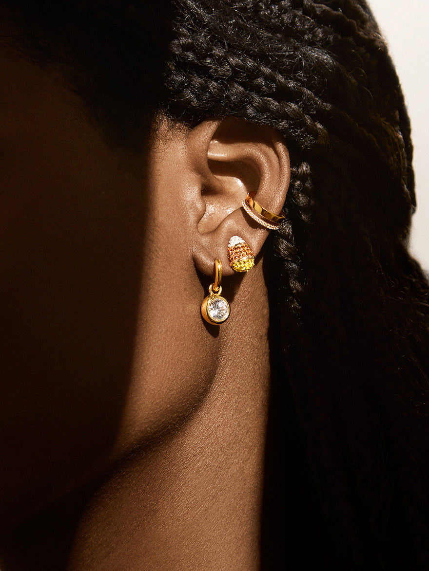 Not Too Corny Stud Earrings - Candy Corn