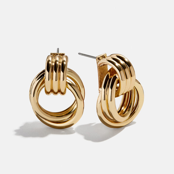 Shiloh Earrings - Large – Gold statement earring – BaubleBar