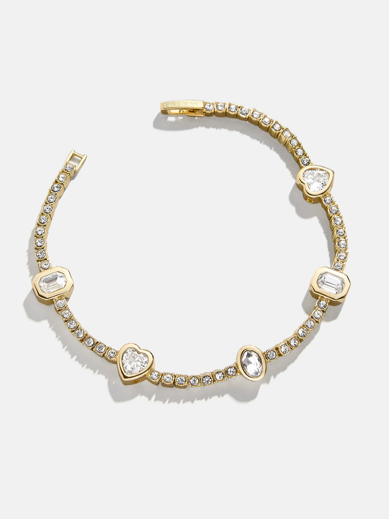 BaubleBar Galia Tennis Bracelet - Gold/Pavé - 
    Gold tennis bracelet
  
