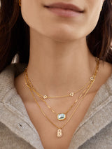 BaubleBar Gwen Mini Bubble Initial Necklace - Gold/Pavé - 
    This Week Only: The Labor Day Event - Prices as marked. 
  
