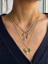 BaubleBar Gwen Mini Bubble Initial Necklace - Gold/Pavé - 
    This Week Only: The Labor Day Event - Prices as marked. 
  
