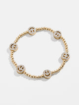 BaubleBar Divine Energy Pisa Bracelet - Smiley Face - 
    Motif stretch bracelet
  
