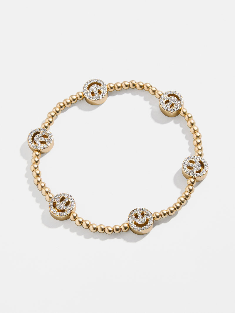 BaubleBar Divine Energy Pisa Bracelet - Smiley Face - 
    Motif stretch bracelet
  
