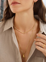 BaubleBar Ella Necklace - Gold - 
    Teardrop pendant necklace
  
