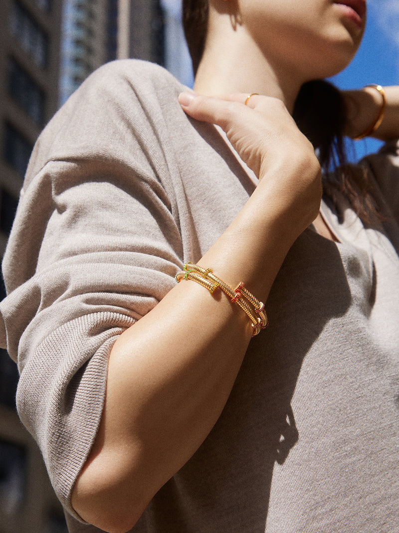 BaubleBar Eve Cuff Bracelet - Gold/Multi - 
    Enjoy 20% off - This Week Only
  

