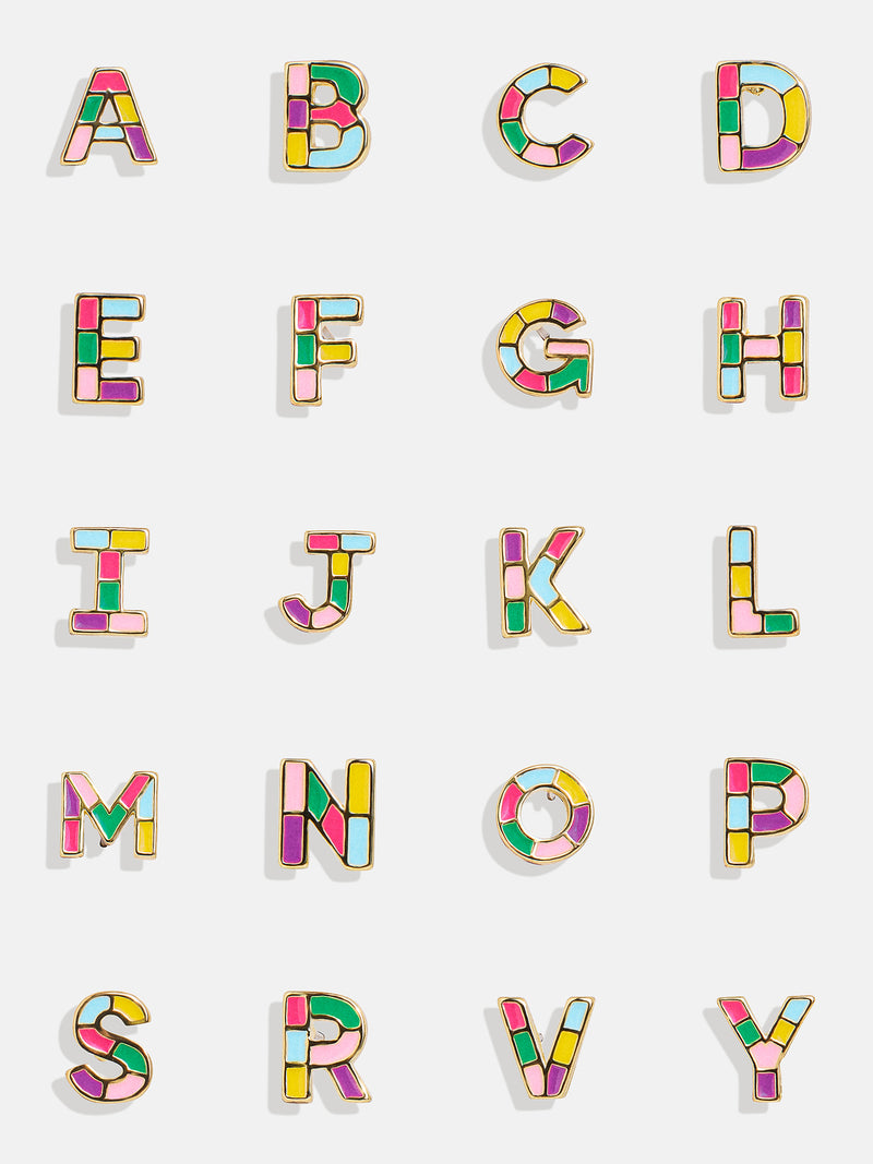 BaubleBar Kids' Rainbow Initial Earrings - Gold/Multi - 
    Ends Tonight: Enjoy 20% off
  

