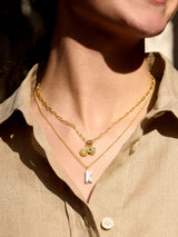 BaubleBar Mini Bubble Initial Enamel Necklace - White - 
    Ends Sunday: Enjoy 20% off
  
