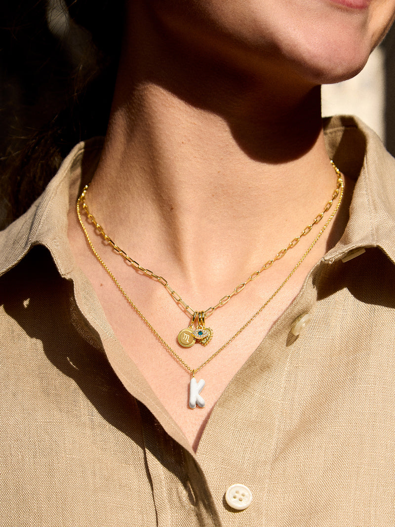 Mini Bubble Initial Necklace White Enjoy 20 Off Custom Gifts BaubleBar