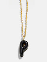 BaubleBar Mini Bubble Initial Enamel Necklace - Black - 
    Mini bubble initial necklace
  
