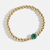 Semi-Precious Birthstone Pisa Bracelet - Emerald