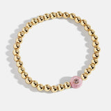 Semi-Precious Birthstone Pisa Bracelet - Light Amethyst