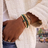 Semi-Precious Birthstone Pisa Bracelet - Emerald