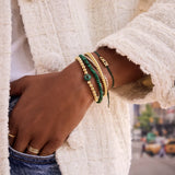 Semi-Precious Birthstone Pisa Bracelet - Garnet