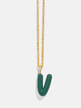 BaubleBar Mini Bubble Initial Enamel Necklace - Dark Green - 
    Ends Sunday: Enjoy 20% off
  
