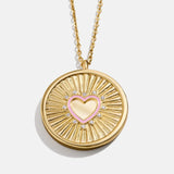 18K Gold Heart Reversible Pendant Necklace - Heart