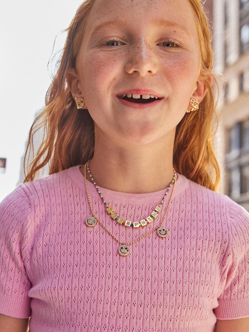 BaubleBar All Smiles Kids' Necklace - Smiley - 
    Kids' smiley face necklace
  
