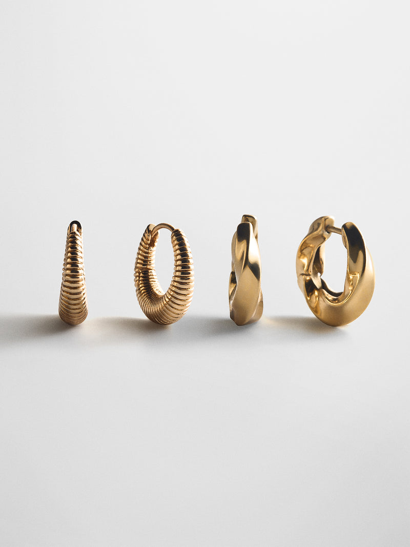 Beverly Waterproof Earring Set - Gold