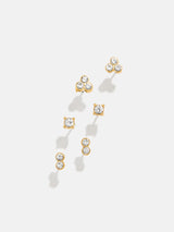 BaubleBar Beckett Waterproof Earring Set - Gold/Pavé - 
    Enjoy 20% off - This Week Only
  
