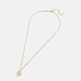 Disney Mickey Mouse 18K Gold Plated Sterling Silver Outline Pendant Necklace - Gold/Pavé