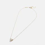 Mickey Mouse Disney 18K Gold Plated Sterling Silver & Cubic Zircona Pendant Necklace - Gold/Pavé