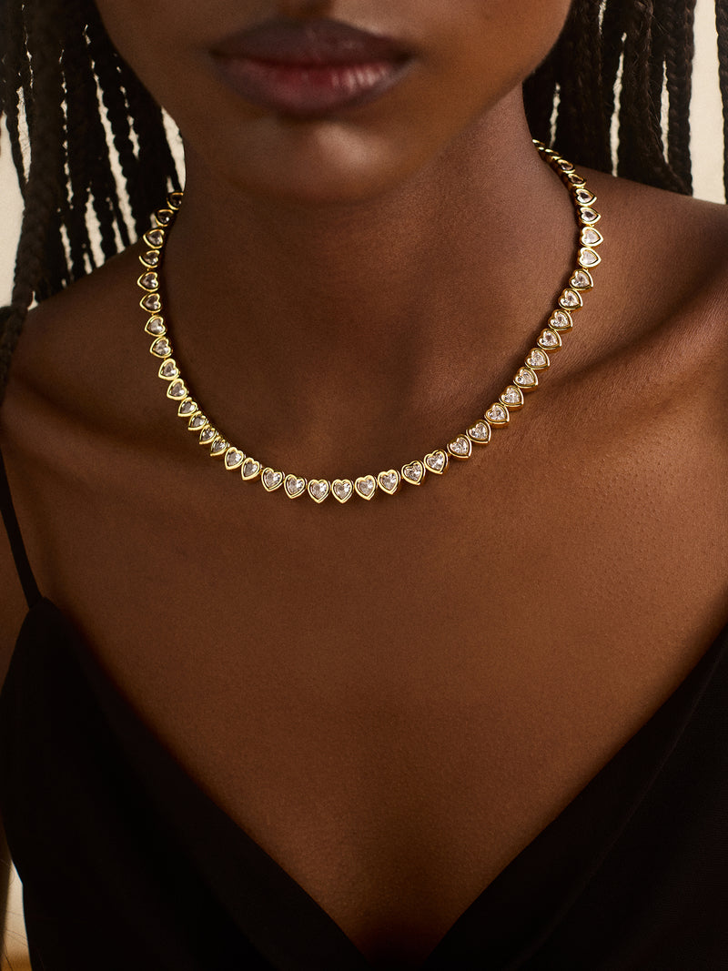 BaubleBar Haley Tennis Necklace - Gold/Pavé - 
    Enjoy 20% off - This Week Only
  
