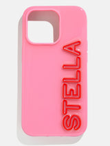 BaubleBar Fine Line Custom iPhone Case - Pink/Red - 
    Custom Phone Case
  
