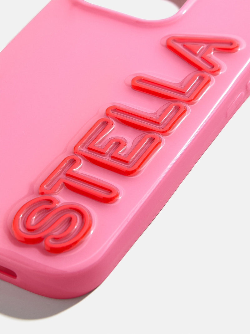 BaubleBar Fine Line Custom iPhone Case - Pink/Red - 
    Custom Phone Case
  
