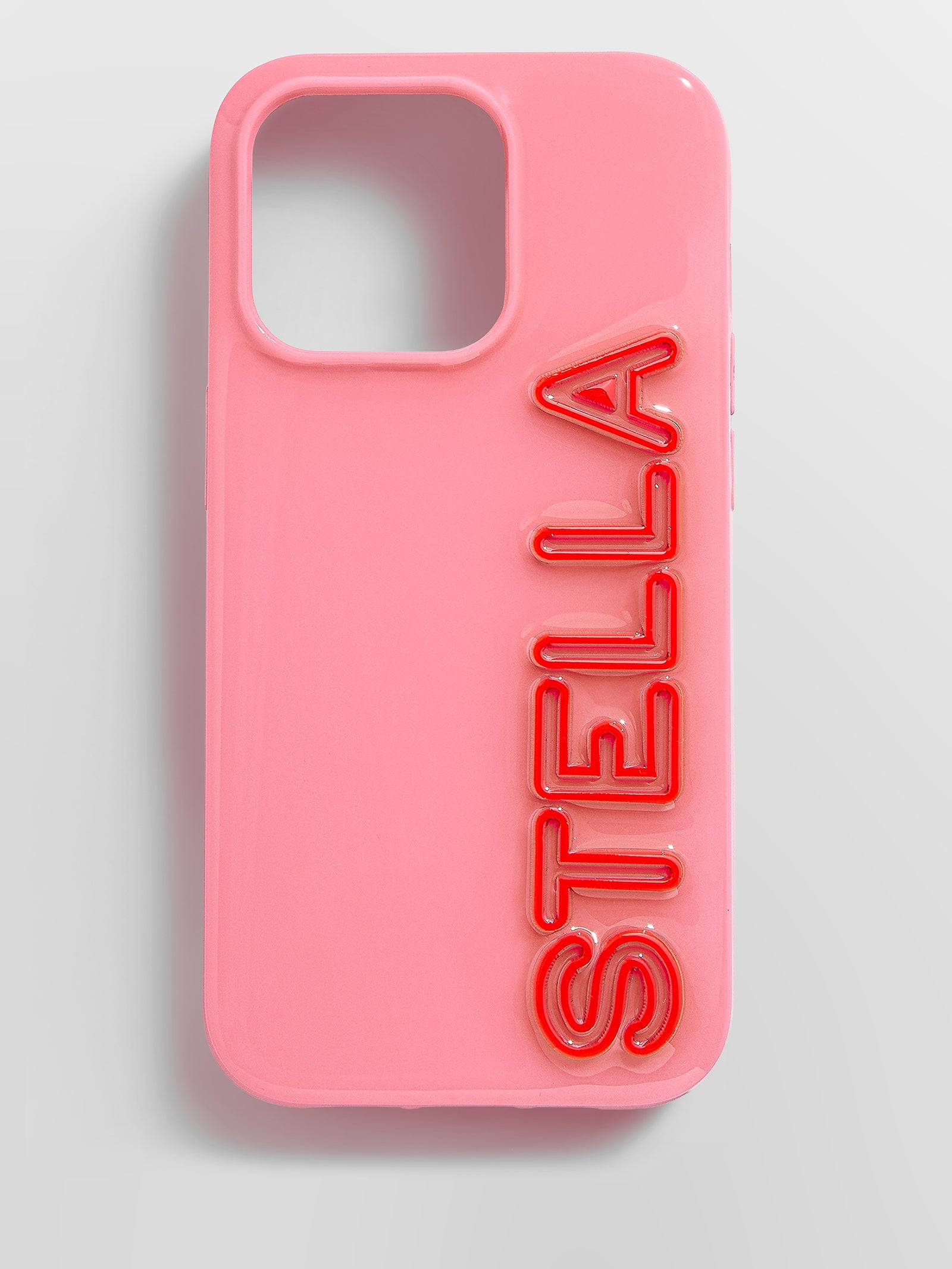Fine Line Custom iPhone Case - Pink/Red