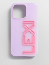 BaubleBar Fine Line Custom iPhone Case - Lavender/Pink - 
    Custom Phone Case
  
