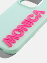 BaubleBar Fine Line Custom iPhone Case - Mint Green/Hot Pink - 
    Custom Phone Case
  
