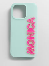 BaubleBar Fine Line Custom iPhone Case - Mint Green/Hot Pink - 
    Custom Phone Case
  
