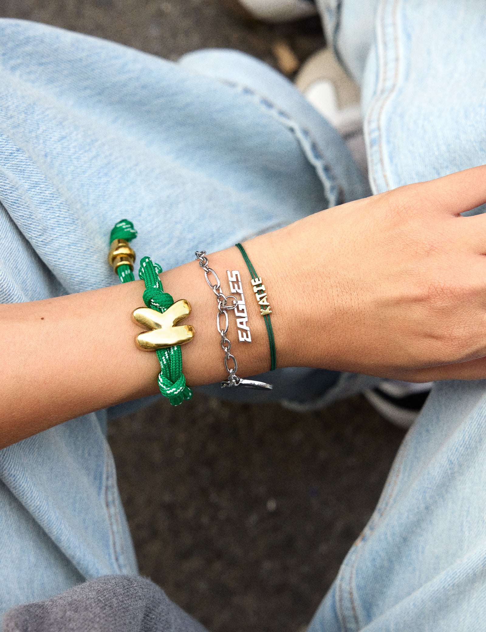 NFL Bracelet Set - Philadelphia Eagles
