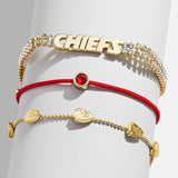 NFL Bracelet Set - Kansas City Chiefs