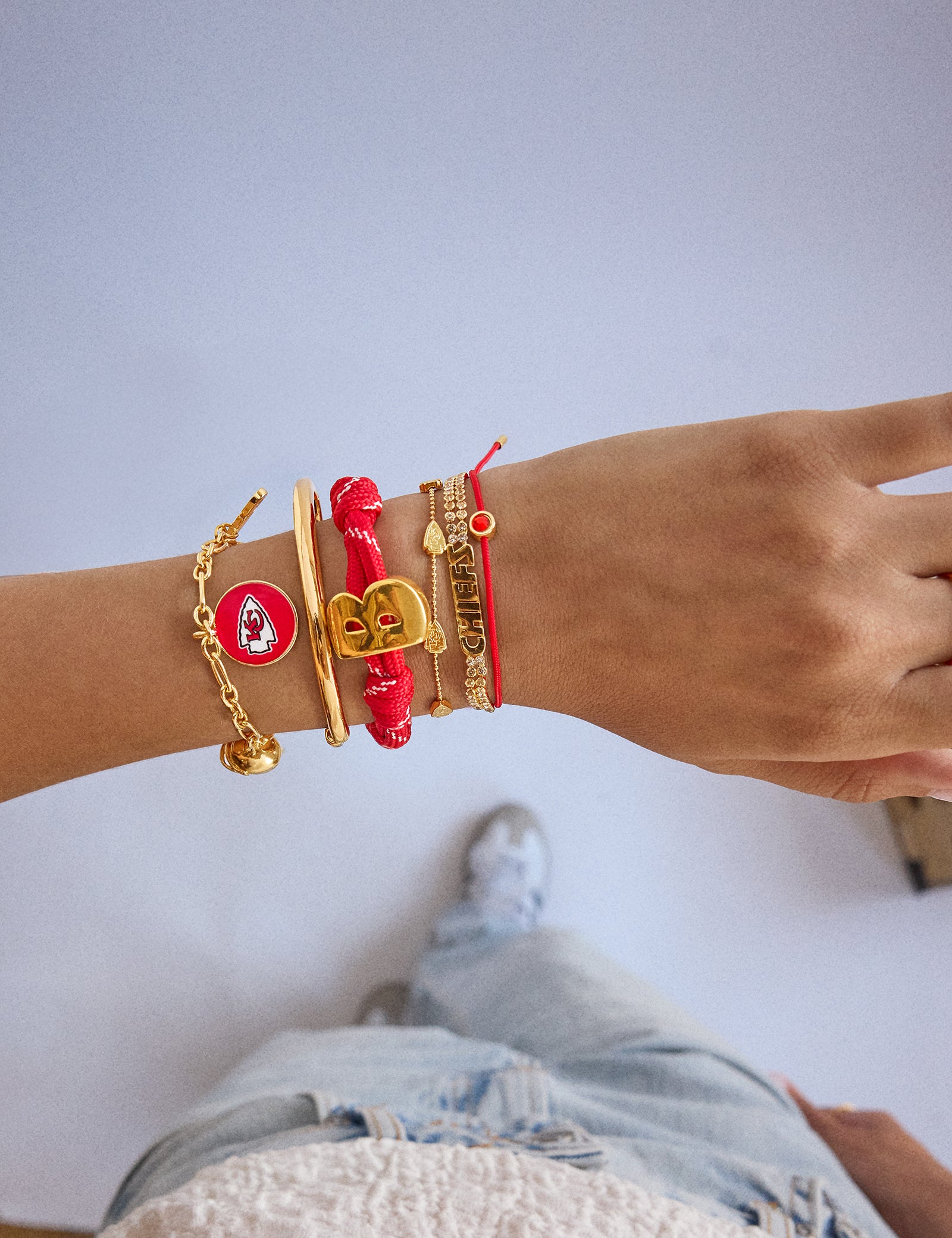 NFL Bracelet Set - Kansas City Chiefs