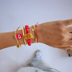 NFL Bracelet Set - Kansas City Chiefs