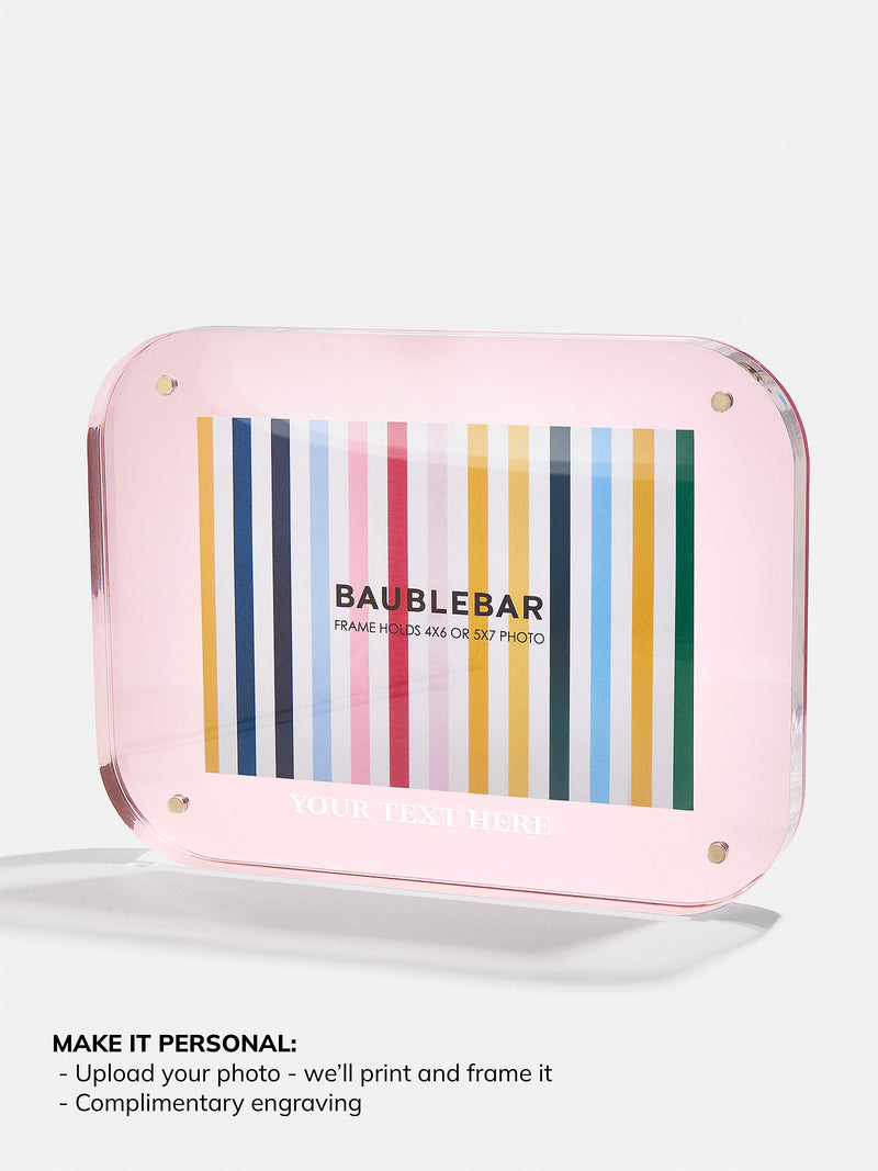 BaubleBar Light Pink - 
    Customizable picture frame
  
