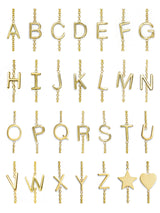 BaubleBar Maya Brenner Asymmetrical Custom Initial Necklace - One Character - 
    Solid White Gold, Rose Gold, or Yellow Gold
  
