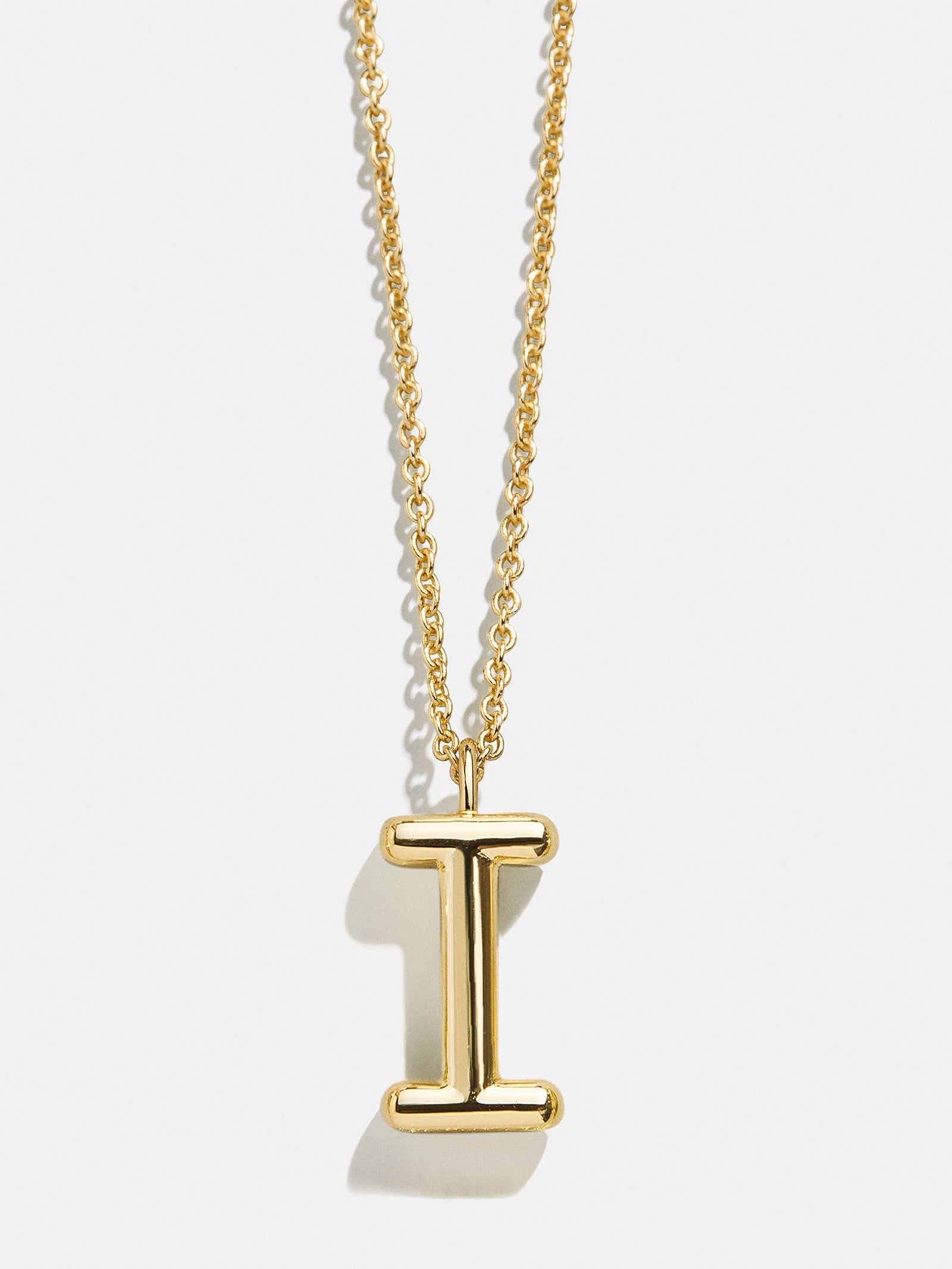 Classic 18K Gold Initial Necklace - 18K Gold – 18K gold plated sterling ...