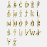 Classic Gold Initial Necklace - Gold Plated Brass