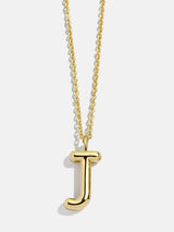 BaubleBar J - 
    Classic gold initial necklace
  
