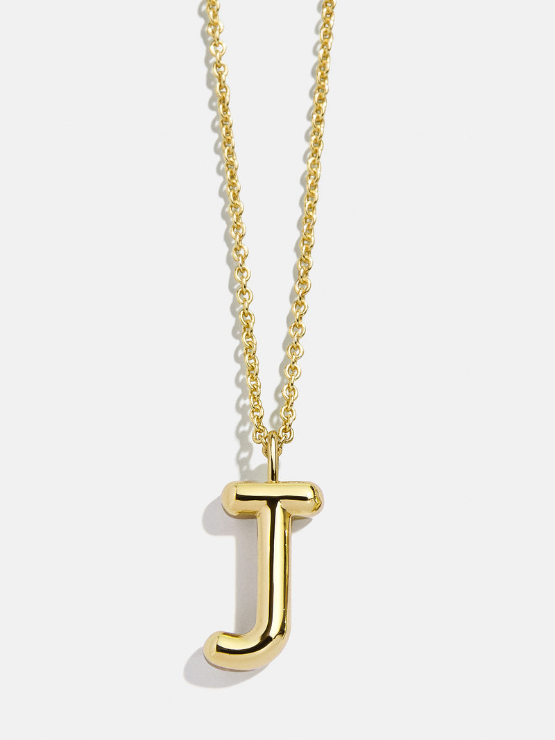BaubleBar J - 
    Classic gold initial necklace
  
