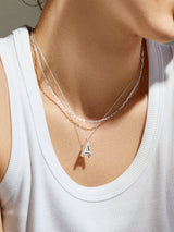 BaubleBar Classic Custom Sterling Silver Initial Necklace  - Sterling Silver - 
    Enjoy 20% off - This Week Only
  
