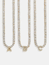 BaubleBar Initial Tennis Necklace - Gold/Pavé - 
    Our (Biggest) End of Year Sale. Prices as marked.
  
