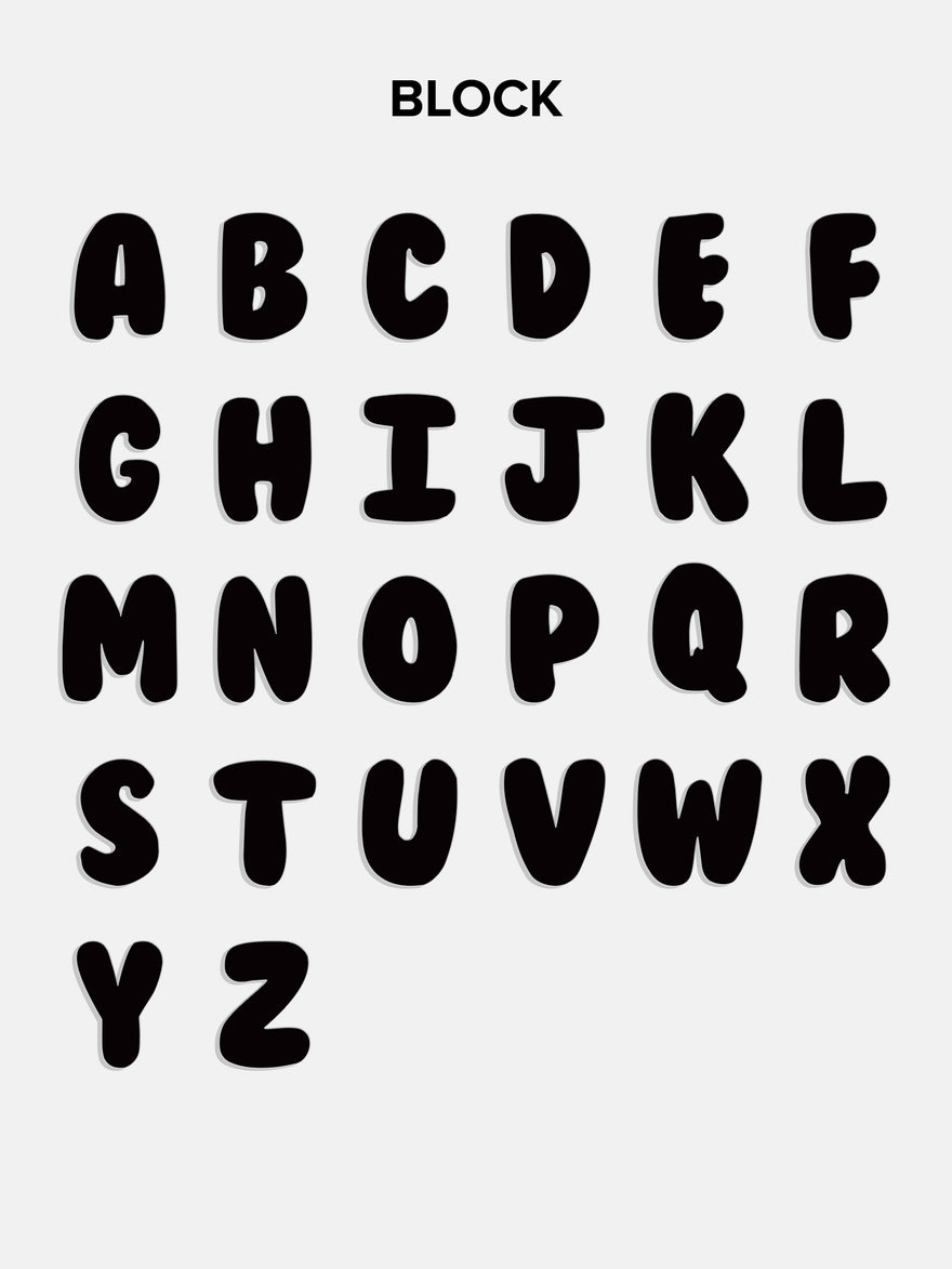 Bubble Letter Custom Paracord Necklace - Hot Pink