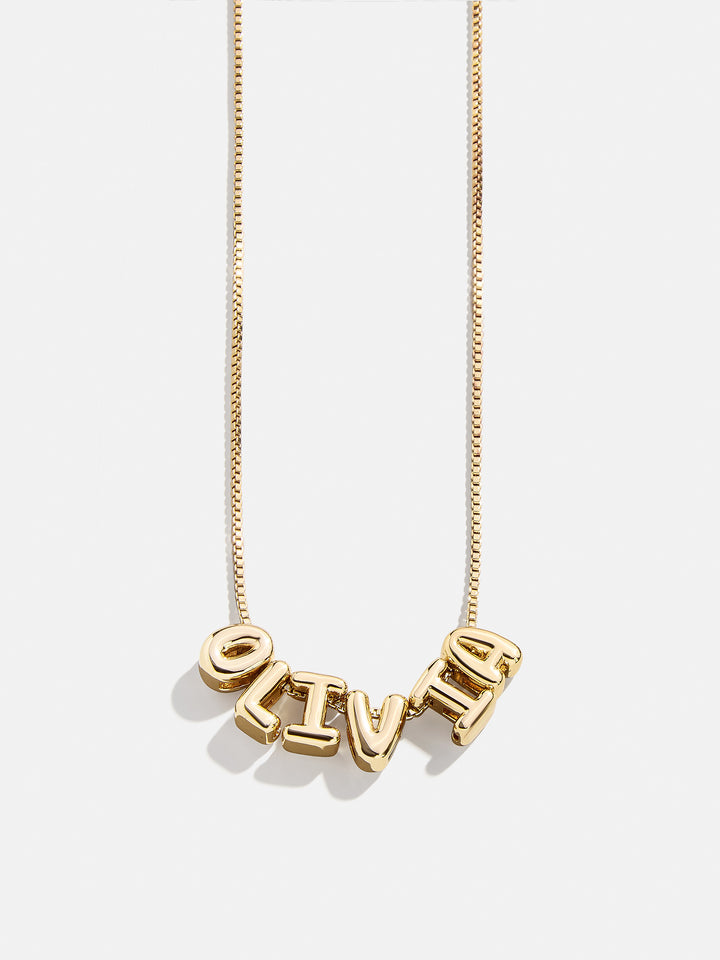 Custom Bubble Letter Necklace