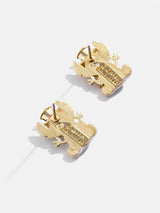BaubleBar Disney Stitch Snowman Earrings - White - 
    Disney Stitch holiday earrings
  
