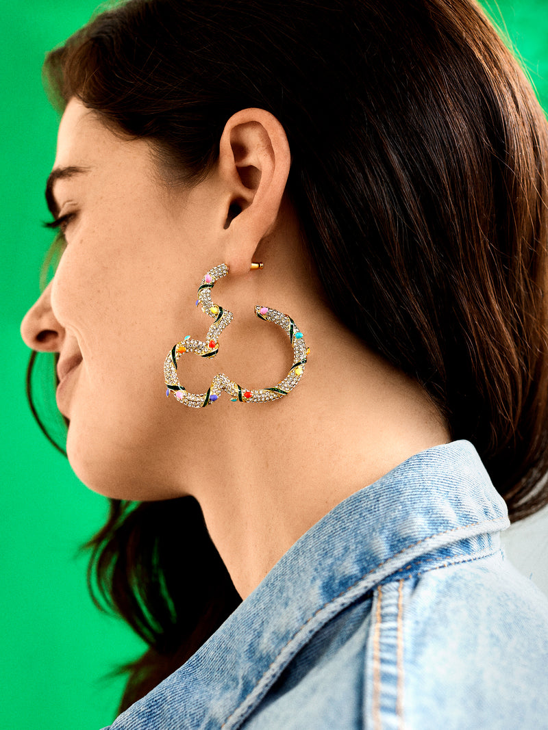 BaubleBar Disney Mickey Mouse Christmas Light Outline Hoops - Multi - 
    Enjoy an extra 20% off sale - This Week Only
  
