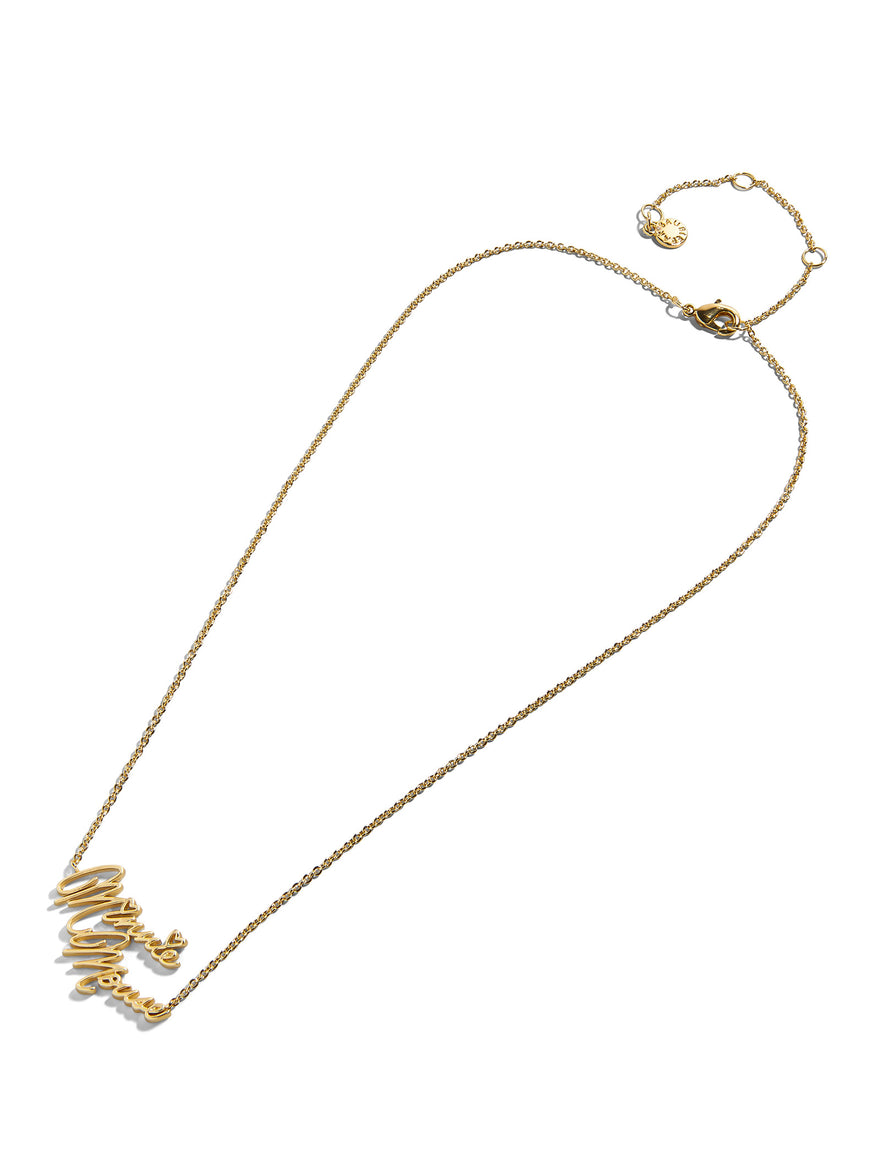 Disney Character Signature Necklace - Minnie Mouse