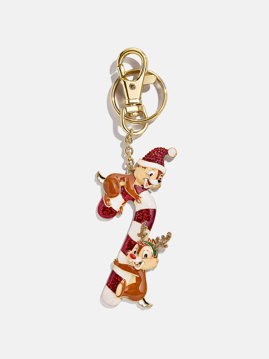 Disney Chip' N Dale Candy Cane 2D Bag Charm - Chip 'N Dale Candy Cane Bag Charm